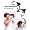 Miroir pliable rétractable réglable à trois volets pour coiffure, rasage, maquillage, mains libres, outil de coupe de cheveux à faire soi-même, accessoires