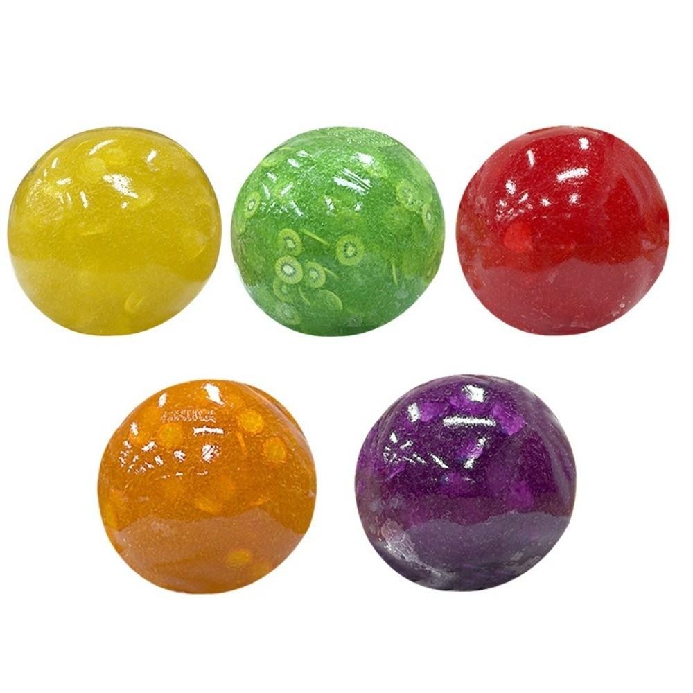 Stress Relief Fruit Stress Balls Soft Sugar Smoothie Ball Fun Fidget Squeeze Toy  Kids