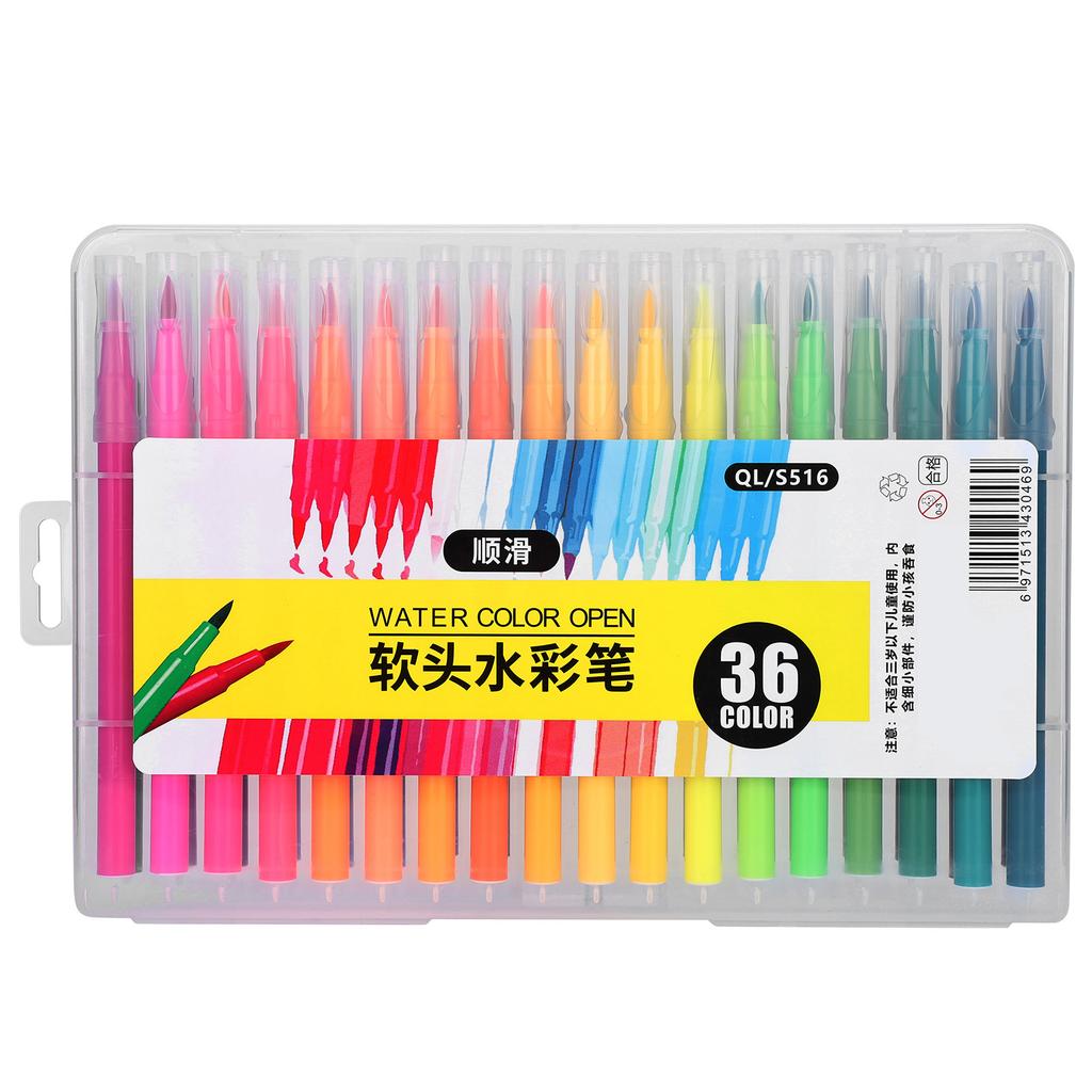 Watercolor Pen Drawing Assorted Colors Fineliner Tip Art Markers Painting Supplies