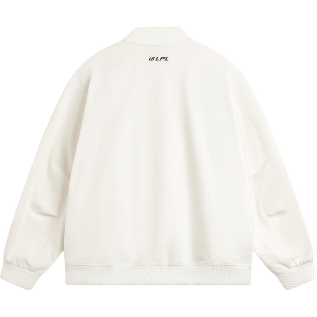 Li Ning X LPL Collaboration Sports Lifestyle Series Casual Simple Letter Loose Jacket Unisex Jacket Off-White AFDU731-1