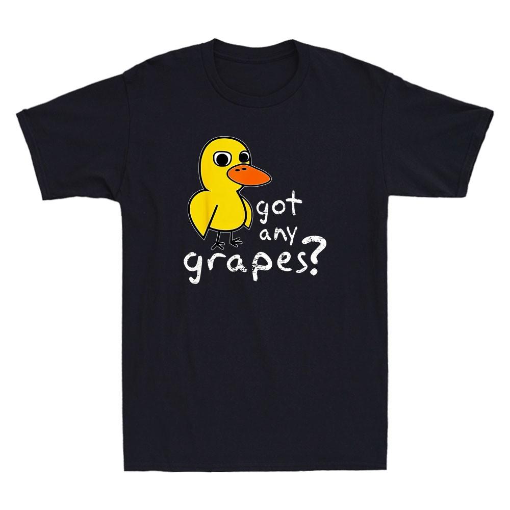 Got Any Grapes Funny Duck Cartoon Meme Quote Vintage Unisexs Short Sleeve TShirt