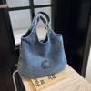 Casual and Versatile Denim Handbag for Women, 2025 New Fashionable and Stylish Large Handbag