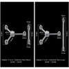 Camping Gas Tank Connector 1 to 4 Outdoor Gas Tank Adapter with Extension Rod for Gas Lamps
