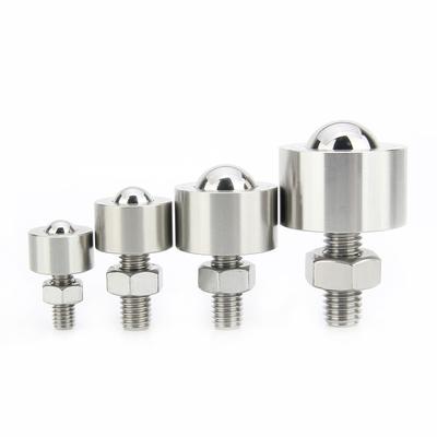 1/5/10pcs M6/8/10 Fine Thread Ball Rollers KST315 Presision Ball Stainless Steel Transfer Unit Wheel Roller Plungers Ball With Lock-Nut