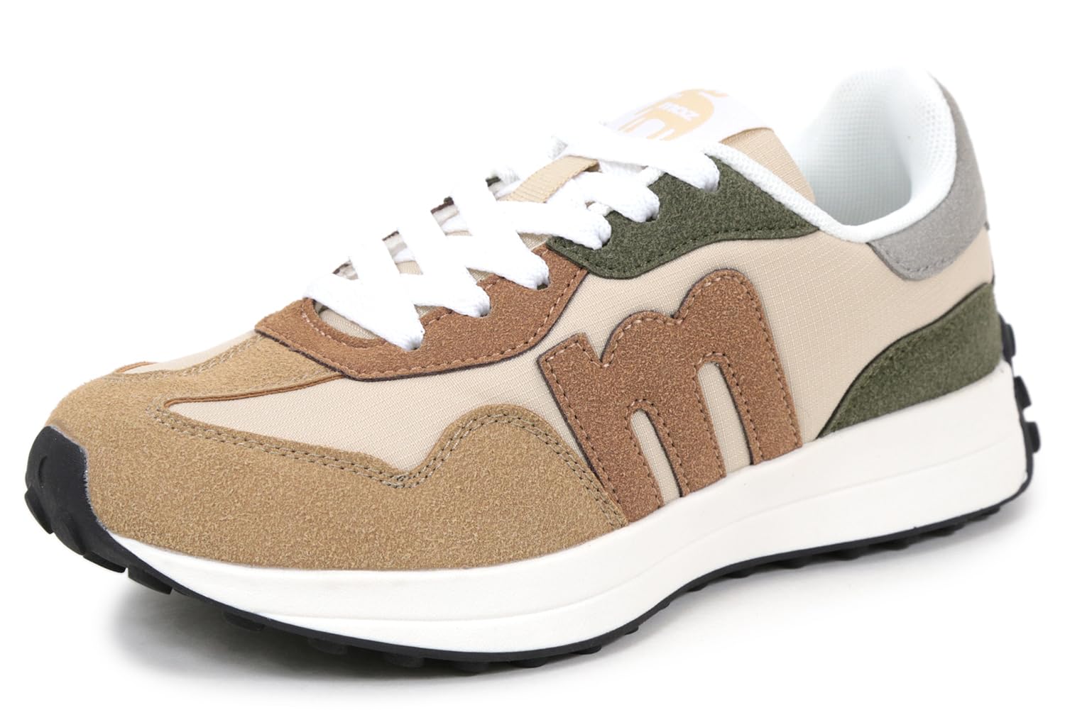Mozu Combination Size Women s Sneakers, Oak/Camel, 22.5cm
