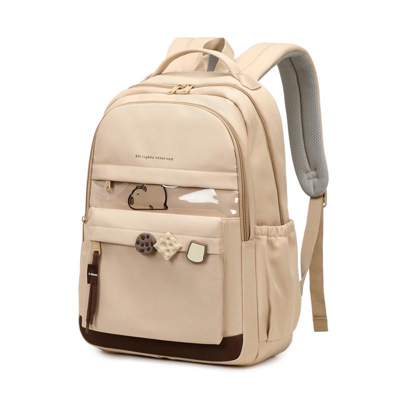 Minimalistischer Rucksack im japanischen Stil für Schülerinnen - Große Kapazität, hochwertiges Design für Mittel- und Oberstufenschülerinnen