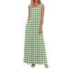 Elegante abito estivo da donna, abbigliamento casual chic, gonna prendisole da spiaggia con tasche