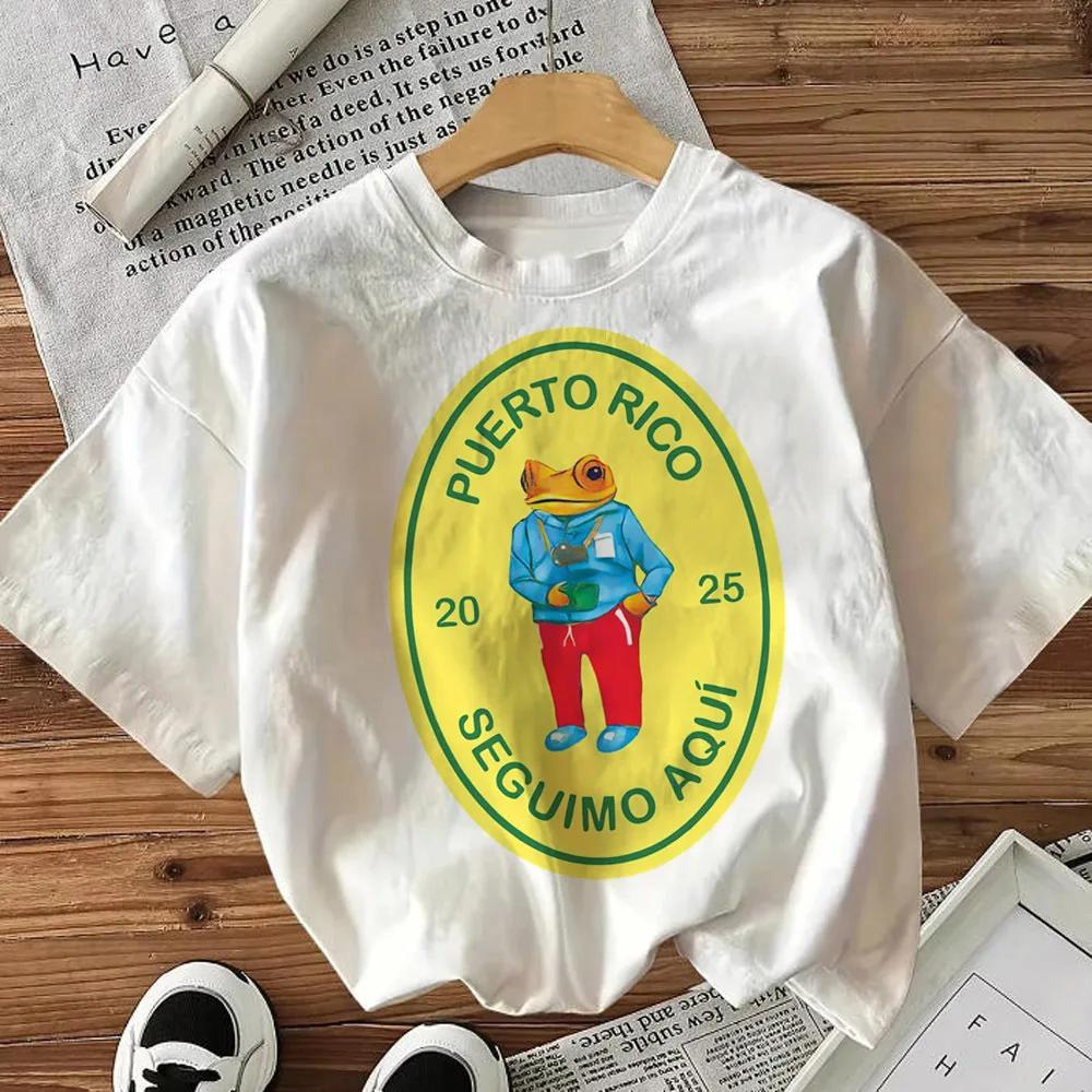 Funny Frog Print Tshirt Unisexs Clothing Summer Casual Fashion Streetwear Y2k Cotton Tops Crew Neck Short Sleeve Tshirts