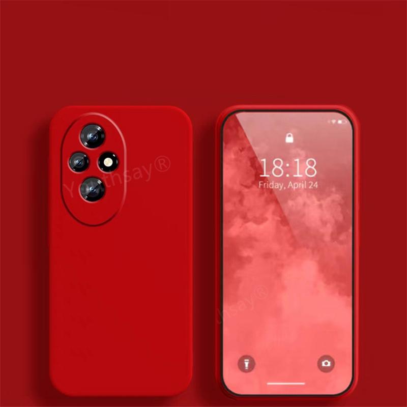 Kryt pouzdra pro Honor 200 pro Honor 200 Pro Fundas Coque Tekutý silikon Měkký TPU Nárazník telefonu Pro Honor 200 Pro