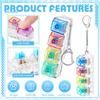 Mechanical Keyboard Switch Tester Keychain Fidget with LED Light DIY Keycap Stress Relief Clicker for Office Desk Anxiety Gift