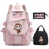3 Stück/Set Niedlicher bedruckter Rucksack Federmäppchen Lunchtasche Teenager Studentin Schüler Schultasche Damen Reise Laptoptasche Mochila