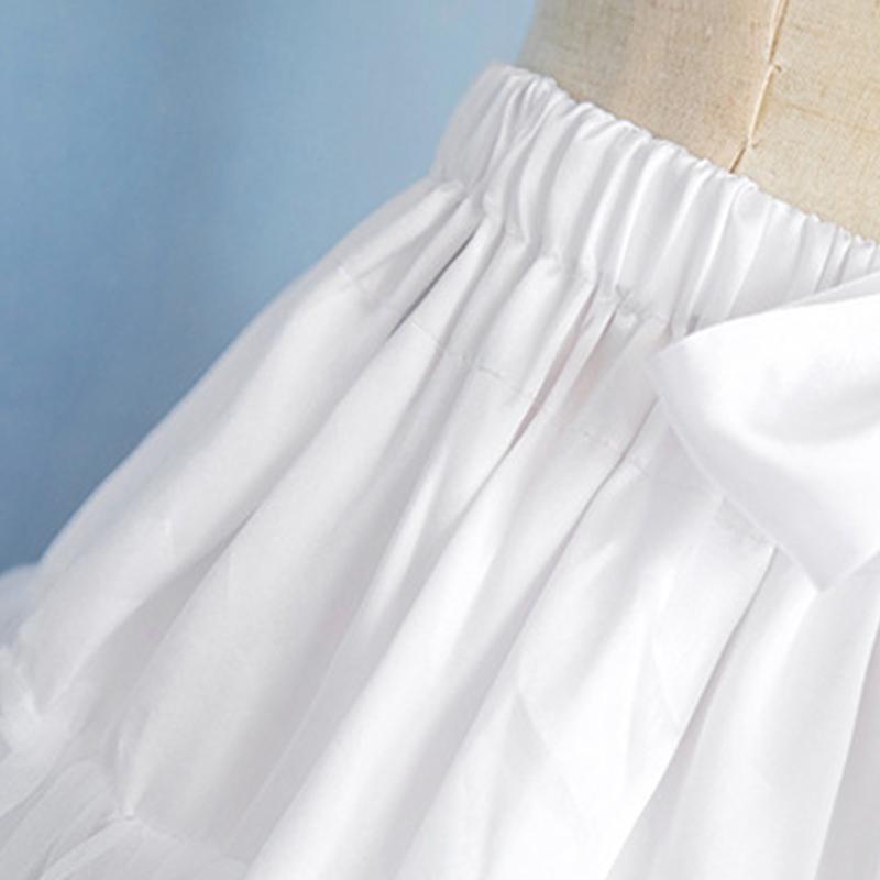 A-line Petticoat Crinoline Slips Wedding Accessories Short Fluffy Tutu Skirt 50s Vintage Puffy Underskirt 15.8in