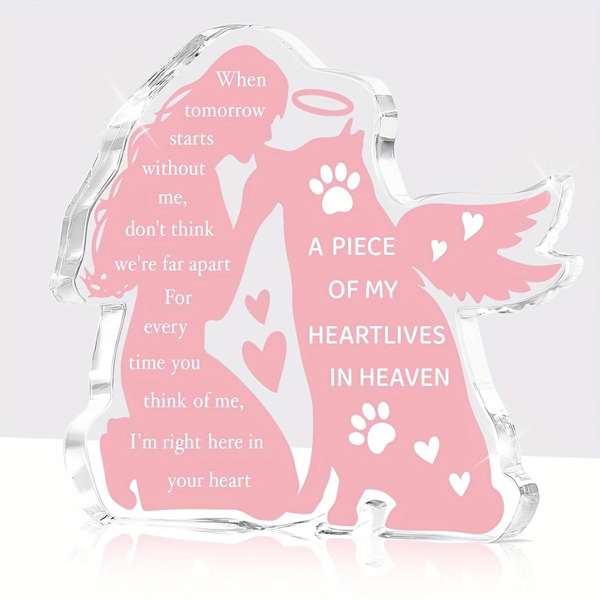 1pc Dog Memorial Gift, Pet Memorial Gift for Pet Owners Who Have Lost Their Beloved Dogs, Pet Memorial Gift for Pet Owners Who, Suitable for Desks 10*11.43cm