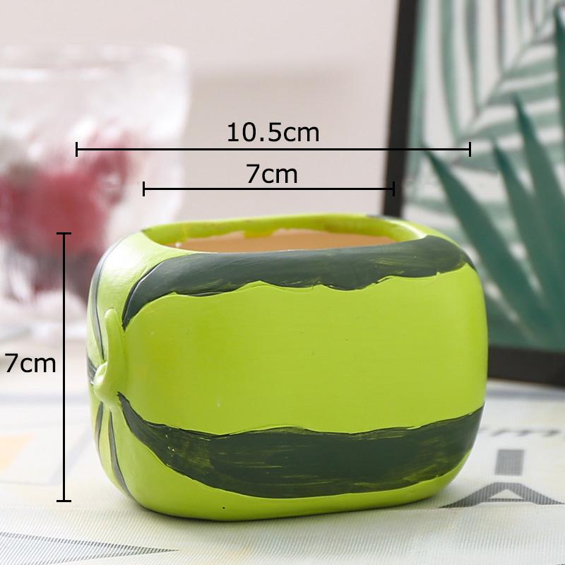 

Cute Fruits Shape Vase Green Plant Pot Table Decoration Flower Arrangement Creative Cartoon Flowers Vases Room Aesthetic Decor