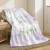flowers cute Throw Lightweight 240g Flannel Blanket Soft Skin-friendly for Summer Cooling