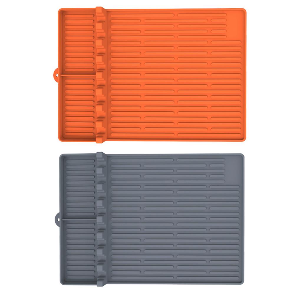 3-in-1 Grillwerkzeugmatte Silikon Schutzpad Staubdichtes Reinigungspad Grillplatte Topflappen Ofen Ölauffangschale Outdoor Grillzubehör