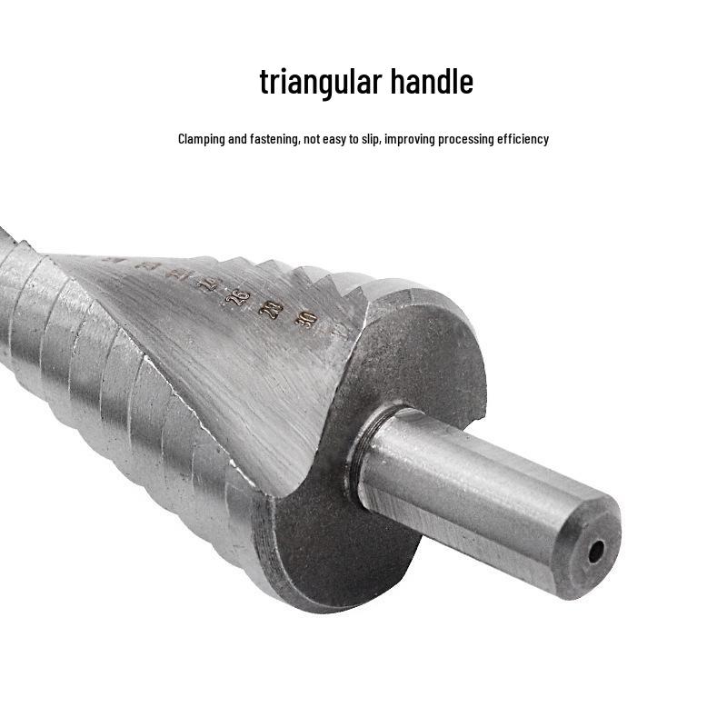 Silver Spiral Flute HSS Step Drill Bit Set: 4-12mm, 4-20mm, 4-32mm Sizes
