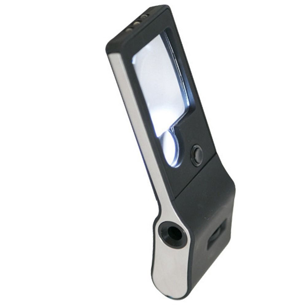 

Durable Lighted Magnifying Glass Handheld Reading Magnifier 3X Magnifying Glass Elderly чорний