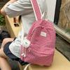 Schultasche Japanischer ins karierter Rucksack, Schultasche für Mittelschüler, Mädchen lässiger vielseitiger leichter Rucksack Mori Serie