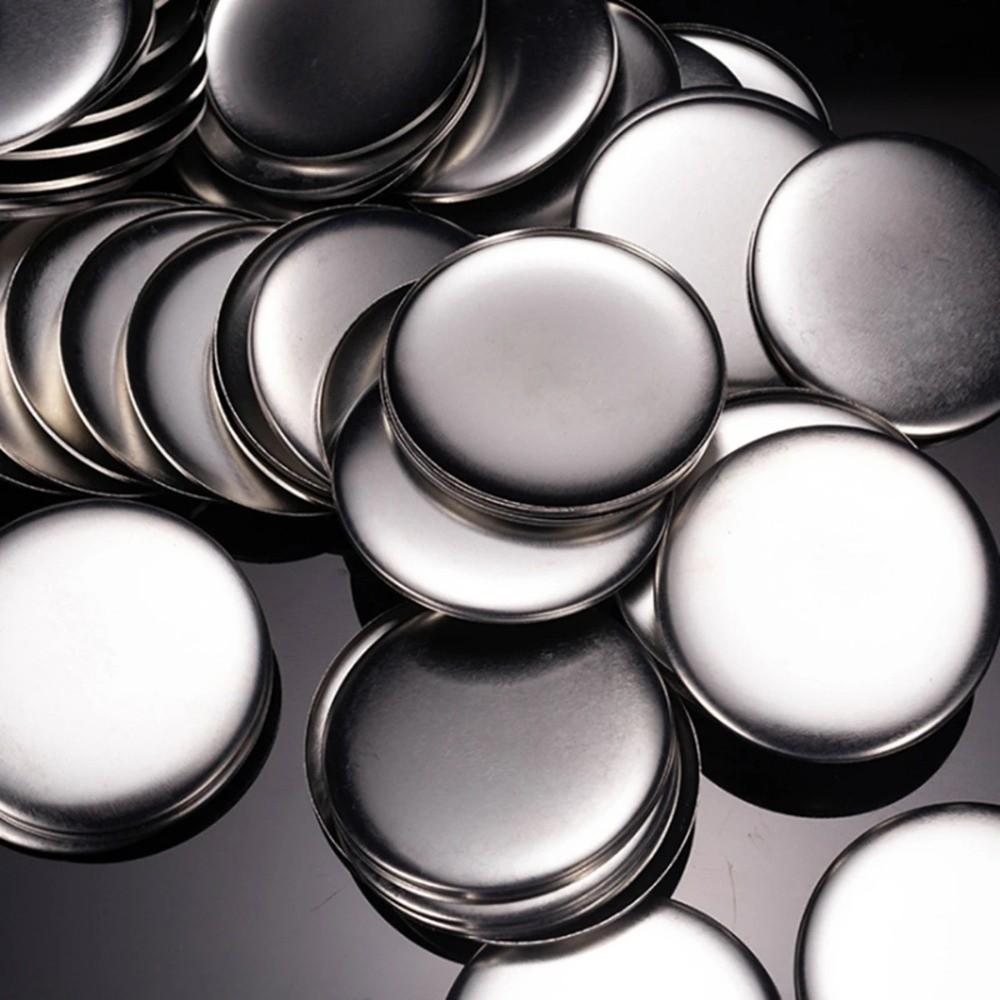 100pcs DIY Art Crafts Metal Brooch Clasps Blank Button Maker Parts Pin Disk Pad  Brooches Jewelry