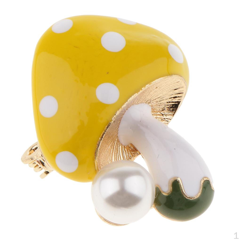 Искусственный Жемчуг Лесной Гриб Шляпка Гриба Булавка Брошь Украшение