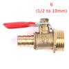 Brass Ball Valve Hose Barb 1/4" 3/8" 1/2" Bsp Male Thread Connector Pipe Adapter