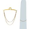 Mens Vintage Tie Clip Shirt Chain Buckle U-Shaped Tie Chain Jewelry Business Banquet Wedding Formal Necktie Accessories