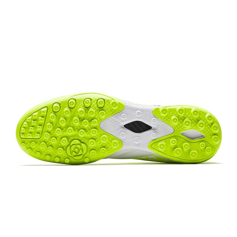 Anta Professional Training TF (Rubber Studs) Durable Non-Slip Soccer Shoes Men Soccer Shoes White Green 412511121-3