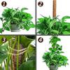 Bendable Moss Pole for Climbing Plants–Natural Fiber and Aluminum Stakes,Suitable for Indoor Potted Plants,Dracaena,and Outdoor