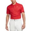 Nike T Shirts Men's Red Polo Collar Moderate Straight Fit DR5328-687