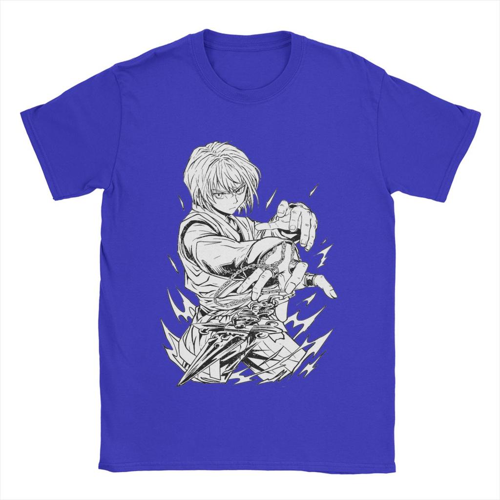 The Chain Of Vengeance Kurapika Hxh Anime Men T Shirt Vintage Tees Short Sleeve Crew Neck T-Shirt Cotton Plus Size Tops