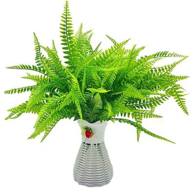 Künstliche Farne Draußen Bostonfarn Gefälschte Farne Pflanze Künstliche Farne Draußen PP Pflanzen Für Pflanzgefäß Veranda Fenster Heimdeko