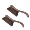 Jundingying Curved Handle Solid Wood Billiard Table Brush (2-Pack)