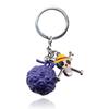 One Piece Devil Fruit Keychain & Zoro Metal Pendant Set