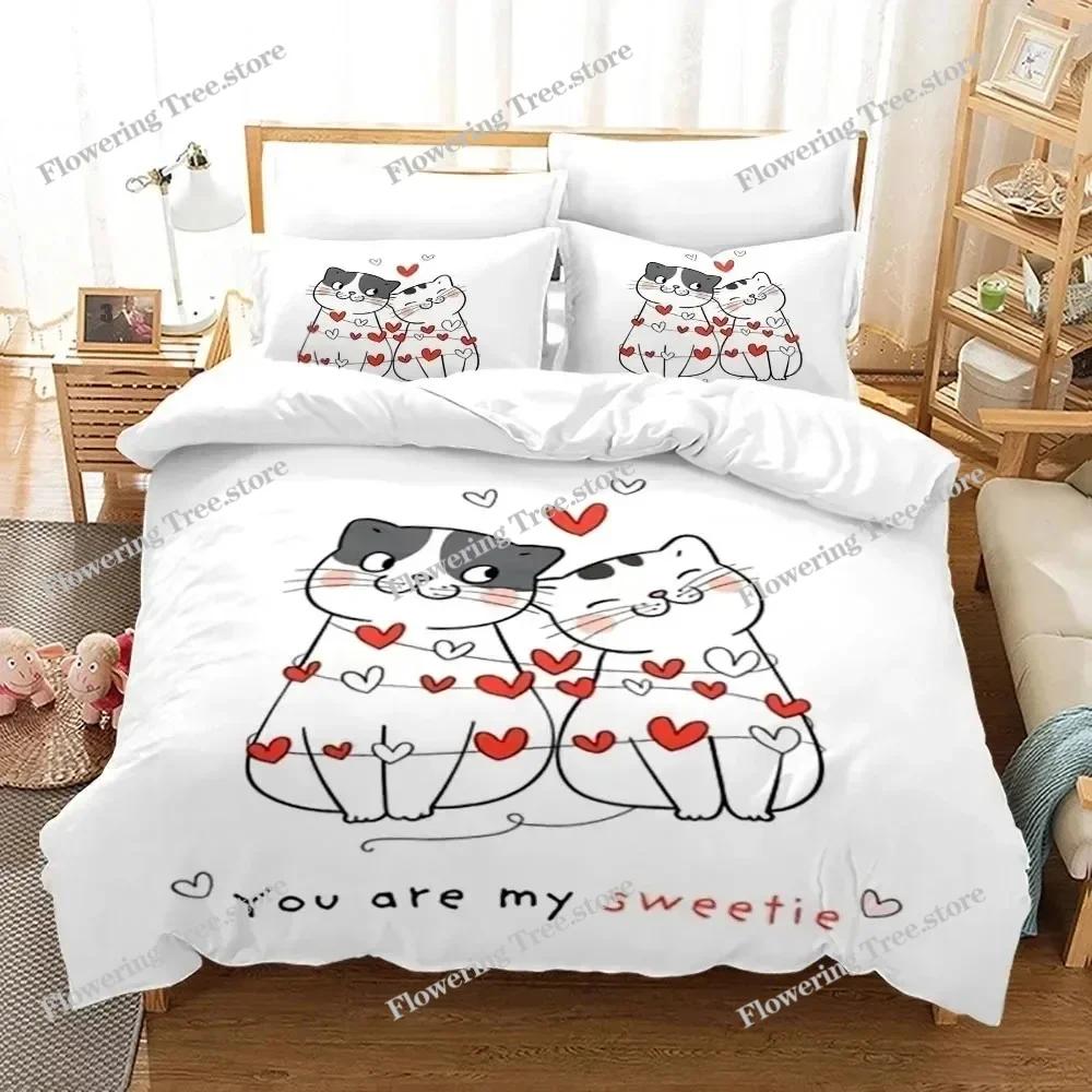 New King Queen Lovers Bedding Set Single Twin Full Queen King Size Lover Oil Painting Bed Set Aldult Boys Bedroom Duvetcover