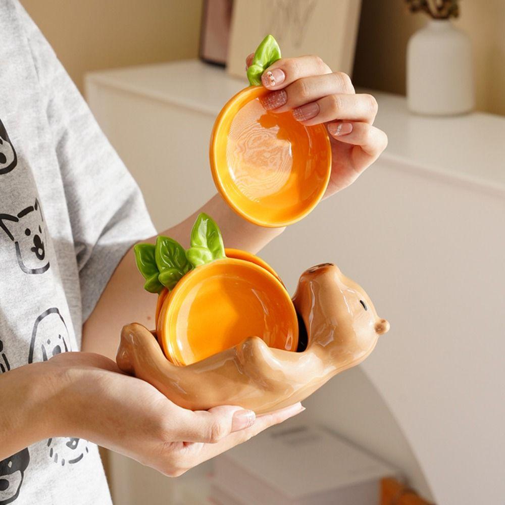 Heat-resistant Creative Sauce Dish Set Cartoon Shape Cute Seasoning Jugs  Hot Pot