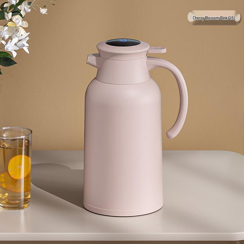 Qianshi Smart Temp Display Glass Lined Thermos