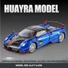 Simulation 1/32 Pagani Huayra BC Alloy Car Model with Light and Sound Collection Miniature Voiture Toy Vehicle Gift Children Boy