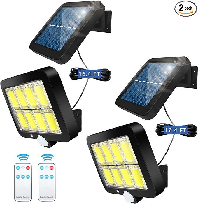 Outdoor Solar Wall Lamp with Motion Sensor, Waterproof, for Garden or Street Lighting