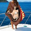 1pc Mr Bean1 Beach Towel with Custom Name, Beach/Swimming/Bath/Picnic/Camping Towel, Suitable for Seaside Beaches