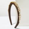 Heavy Industry Diamond Inlaid Sponge Fine Hair Headband For Women Exquisite And Versatile High-end Light Luxury Simple Hair Accessories