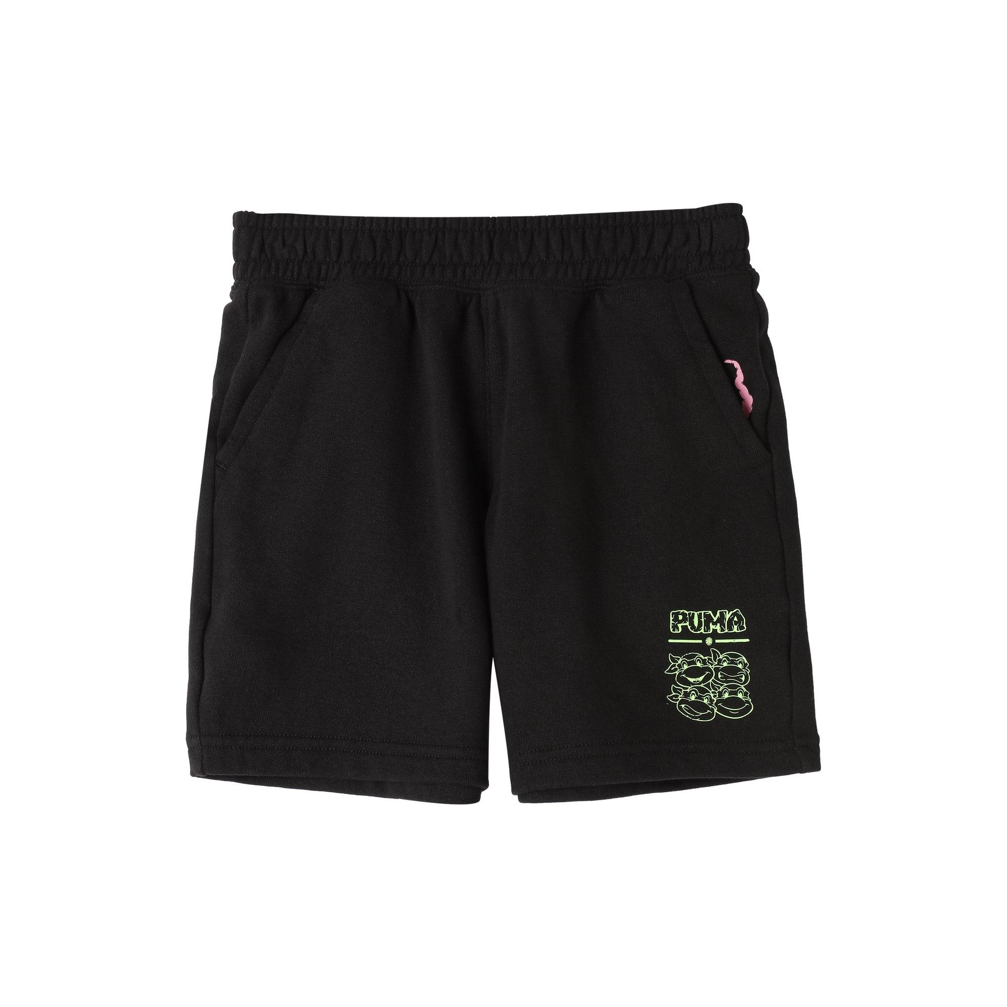 Шорты PUMA x TMNT RELAXEDTR для подростков Черные 630087-01 140