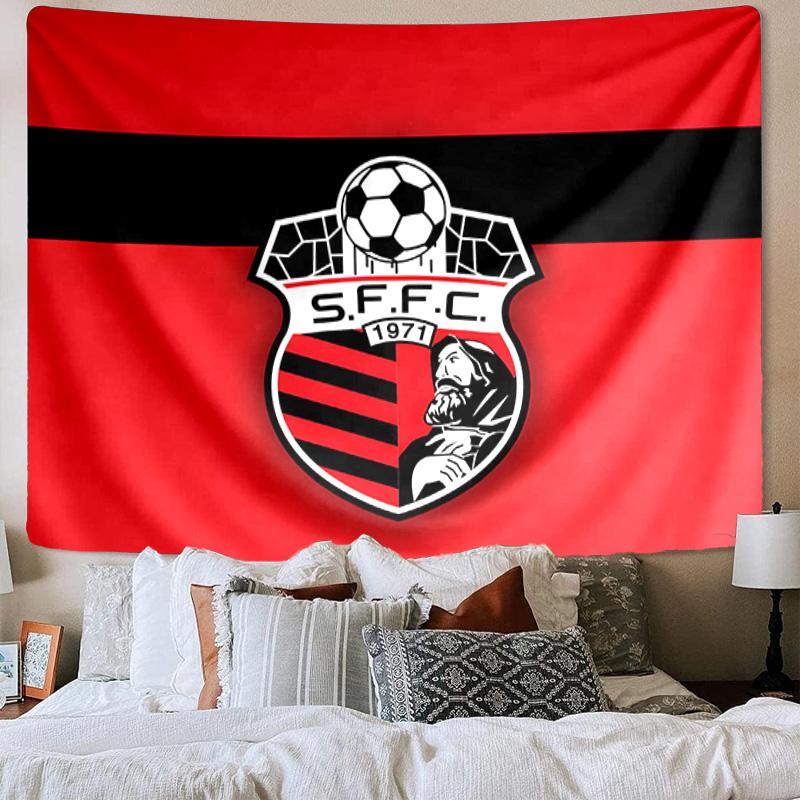 1PC Santos Futebol Emblem Tapestry, Unique Design Tapestry, Wall Decor for Bedroom,Livingroom, Playroom,Heartwarming Fan Holiday Gifts