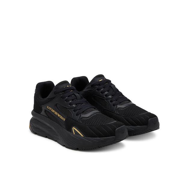 Мужские кроссовки EA7 Emporio Armani X8x178 xk382 m701 чёрные