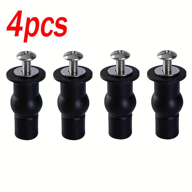 2/4pcs Bathroom Toilet Hinges Rubber Top Nuts Stainless Steel Toilet Seats Rubber Expansion Screws Toilet Seat Mounting Bolts