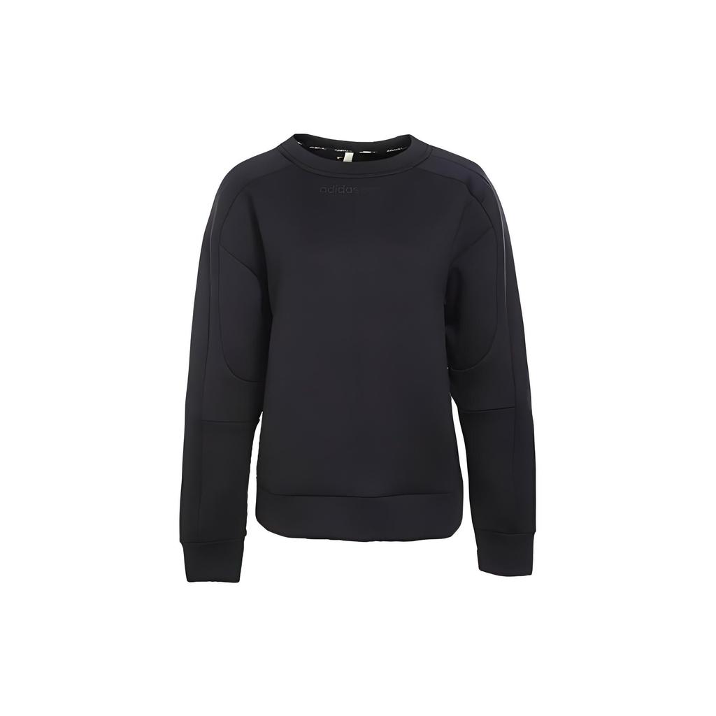 Adidas Neo Solid Color Sports Casual Long Sleeve Hoodie Women hoodies Black CD4083