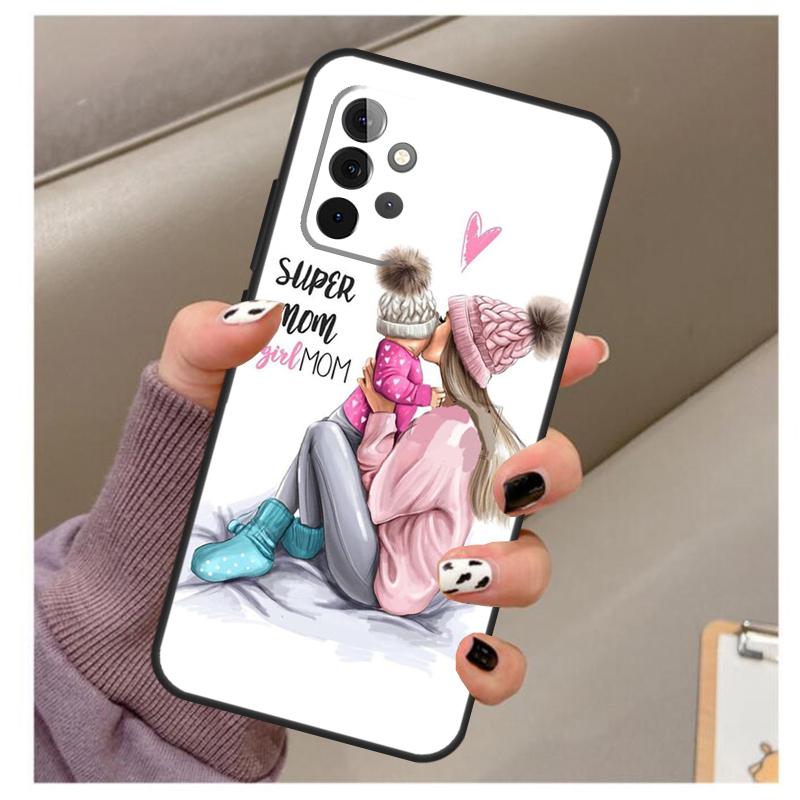 Baby Mom Daughter Girl Son Dad Case For Samsung Galaxy A32 A52 A12 A22 A16 A26 A36 A56 A06 A55 A35 A15 A54 A34 A14 A13 A53