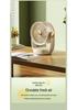 Portable USB Desktop Mini Fan with Light - Strong Wind & Low Noise for Office or Dorm
