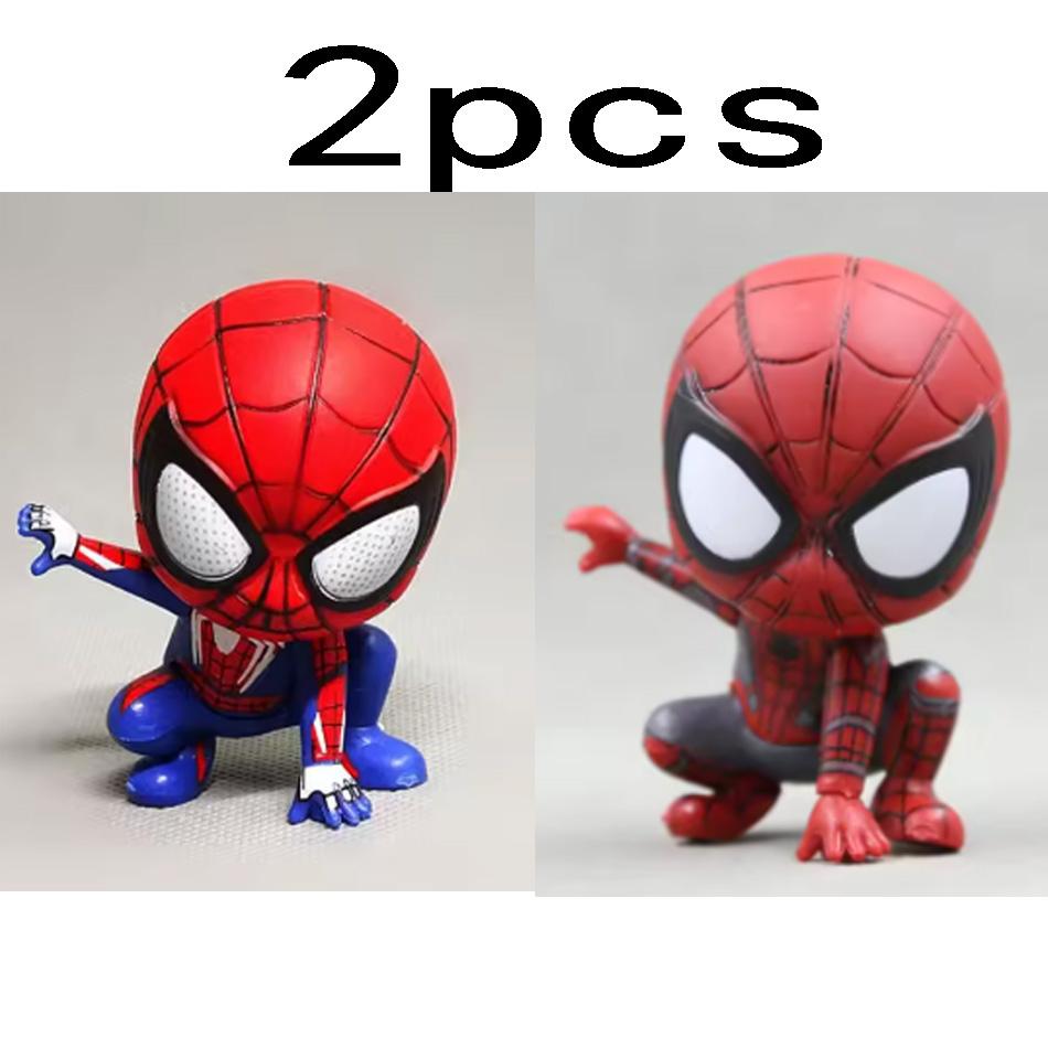 Spider Avengers Man Cute Action Figure Posture Anime Decoration Collection Figurine Toy Model Ornaments Children Gift