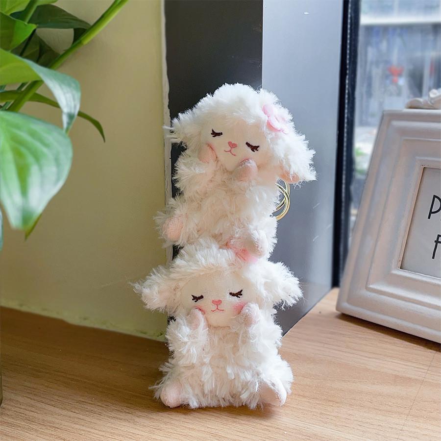 Sheep Plush Keychain Toy With Soft Pp Cotton Filling For Kids And Teens